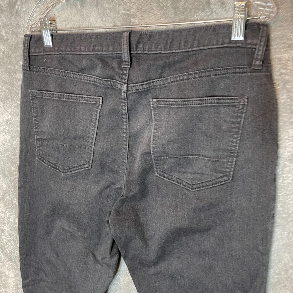 Banana Republic Men 33x32* Athletic Fit Taper Travel Jean 5 Pocket Stretch Gray